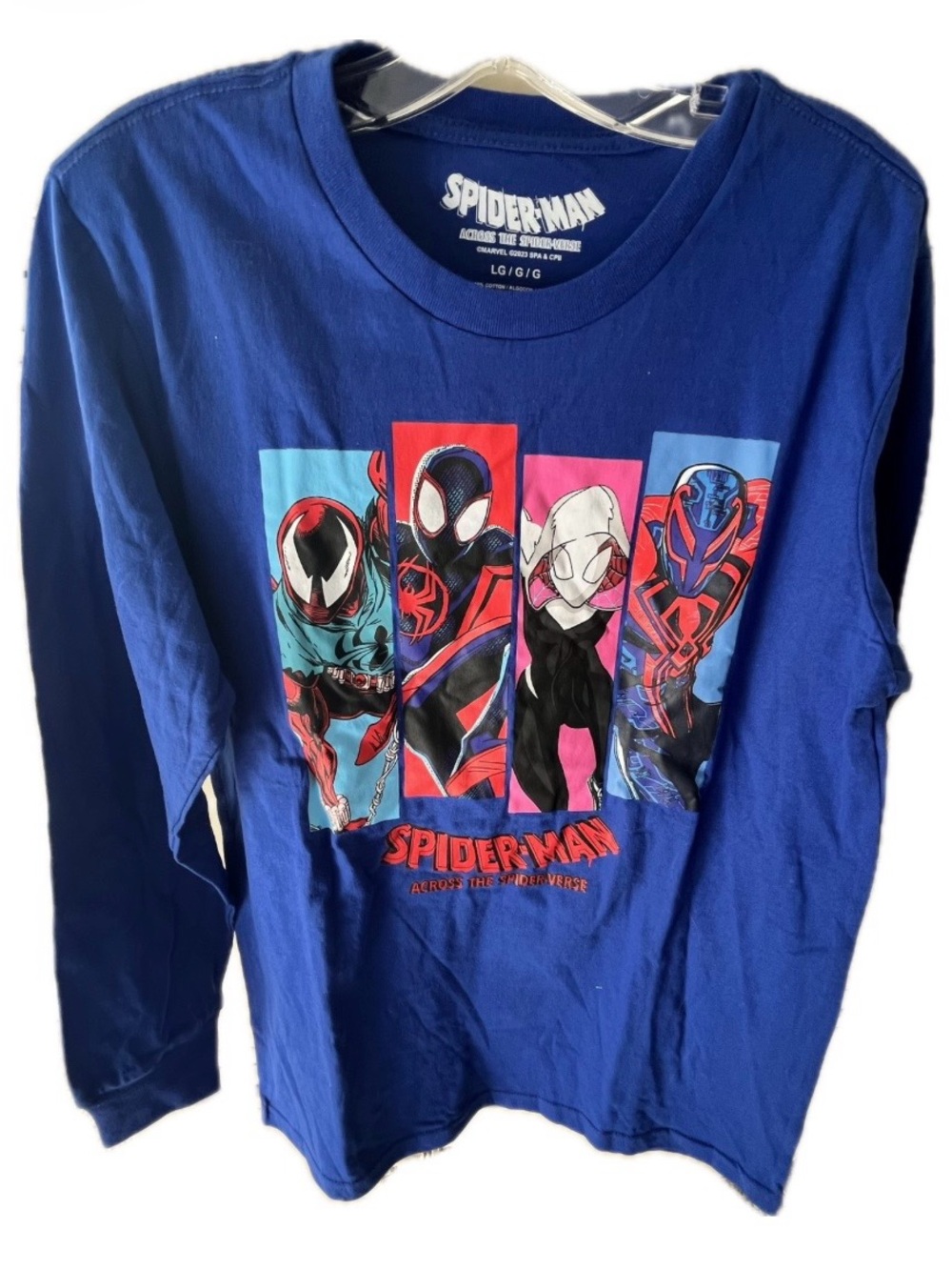 Spider-Man Across the Spider-Verse Graphic Long Sleeve Tee - Royal Blue